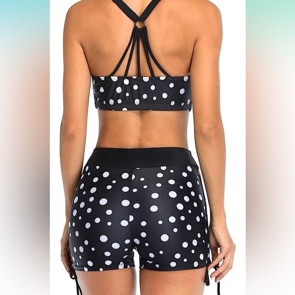 Yonique 3 Piece Womens Tankini Swimsuit. NWT Small - Picture 4 of 9